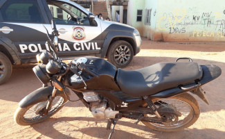 Motocicleta furtada é recuperada pela Polícia Civil em Palmas