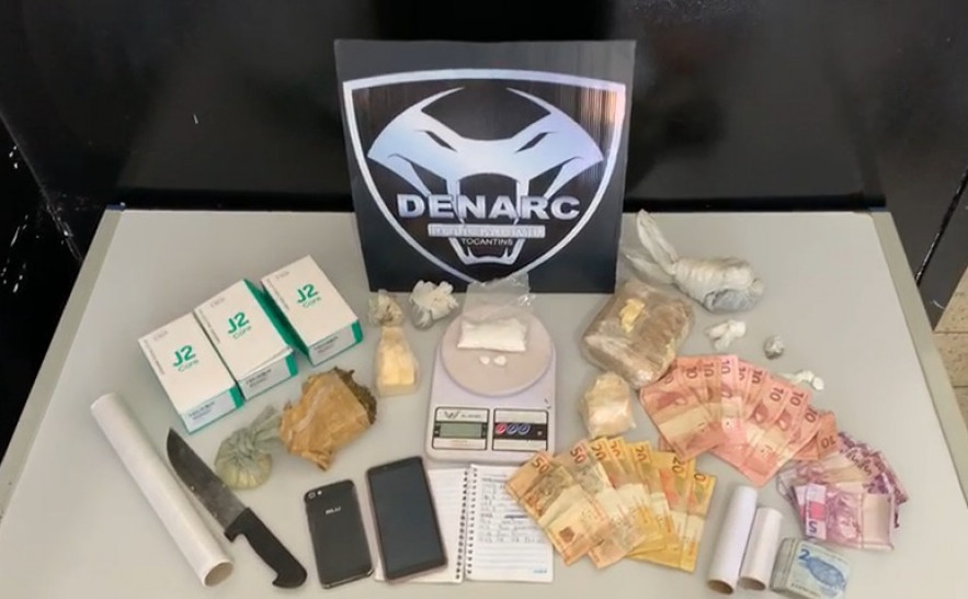 Cocaína, maconha e outros produtos apreendidos nesta quinta-feira, 27, pela Denarc da Polícia Civil