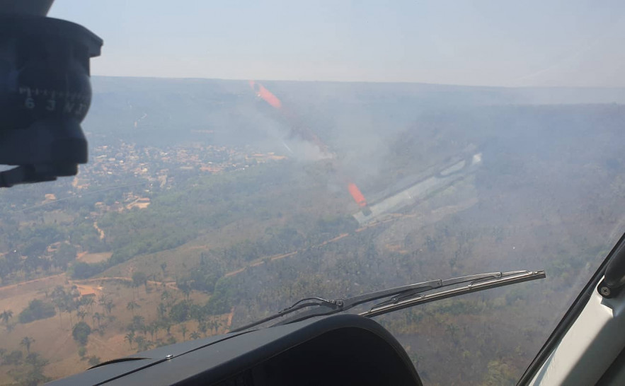 Ciopaer auxilia no combate a incêndios em Taquaruçu 