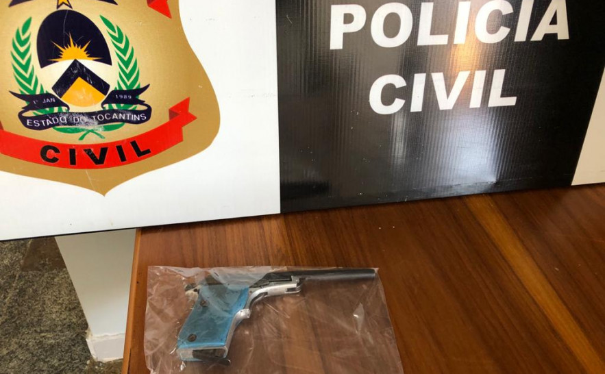 Arma possivelmente utilizada em homicídio foi apreendida pela Polícia Civil em Natividade 