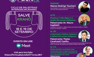 Corregedor adjunto da Segurança Pública do Tocantins participa do Ciclo de Palestras Interdisciplinares Salve Krahô