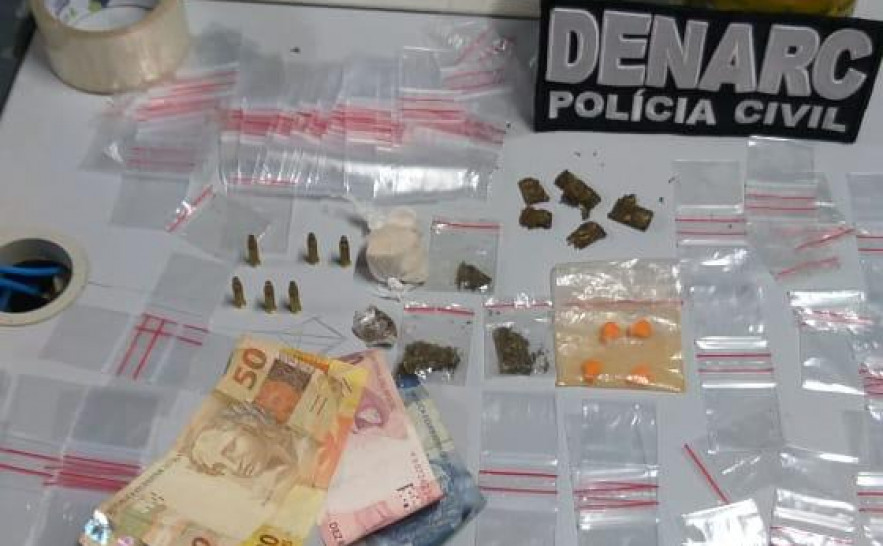 Ponto de venda de drogas é fechado em Araguaína e traficante é preso PELA Polícia Civil 