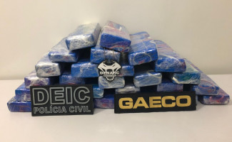 Em Gurupi, Polícia Civil apreende 30 kg de maconha e prende um homem por tráfico interestadual de drogas