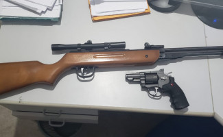 Forças de Segurança apreendem réplicas de armas de fogo que eram utilizadas para intimidar população de assentamento em Marianópolis