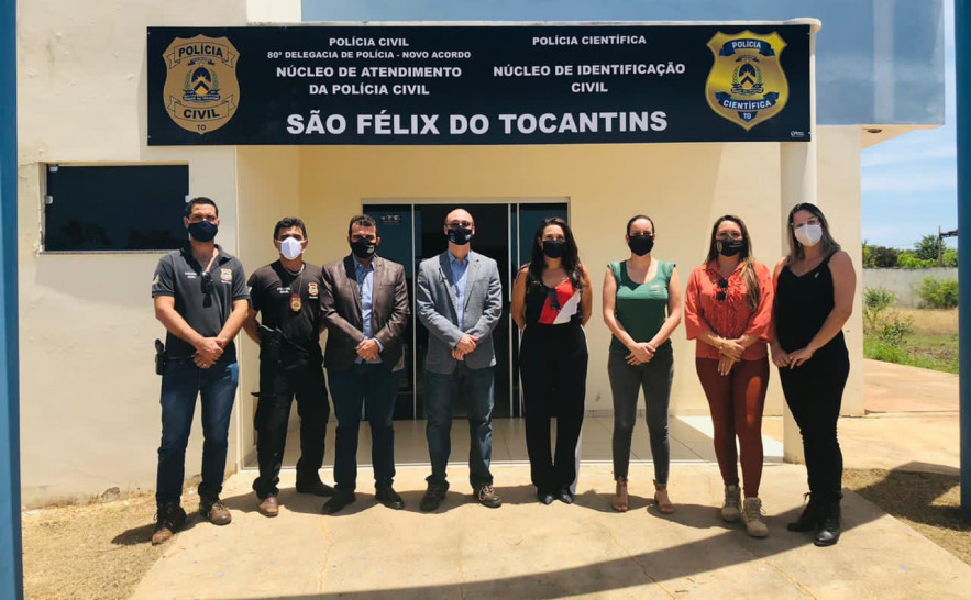 Segurança Pública inaugura núcleos de atendimento da Polícia Civil e do Instituto de Identificação em São Félix do Tocantins