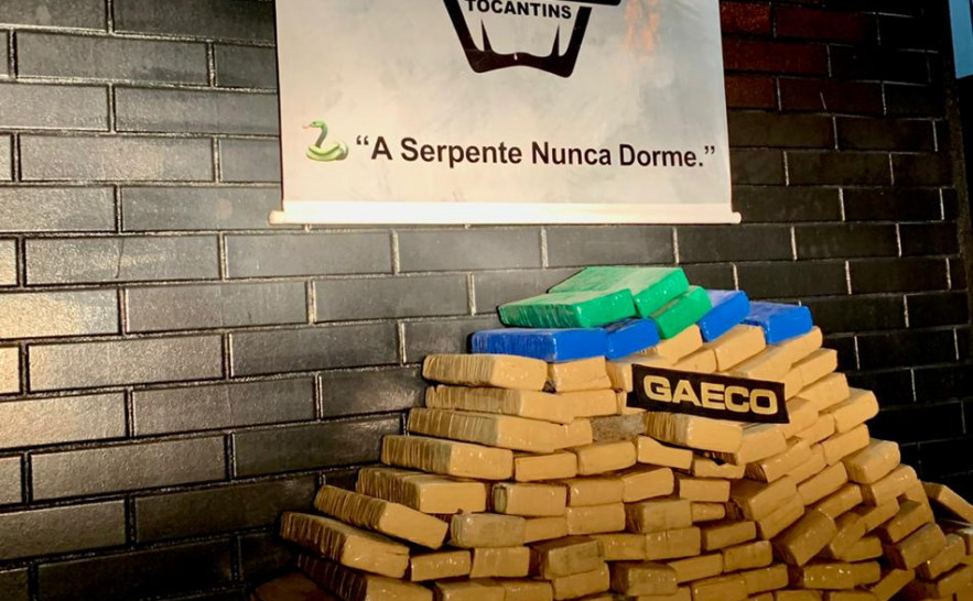 Os 150 quilos de maconha foram apreendidos na noite deste sábado, 21, pela 1ª Denarc Palmas e pelo Gaeco