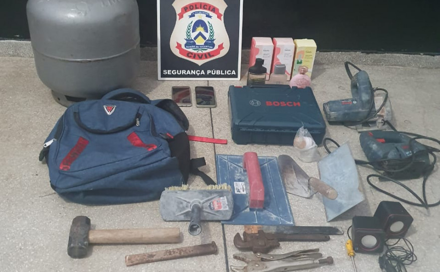 Produtos furtados são recuperados pela Polícia Civil em Miracema do Tocantins 
