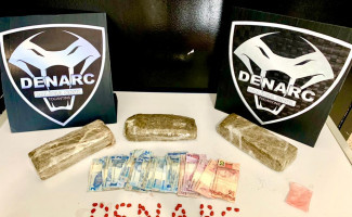 Denarc apreende 2kg de maconha e prende mulher suspeita por tráfico de drogas em Palmas 
