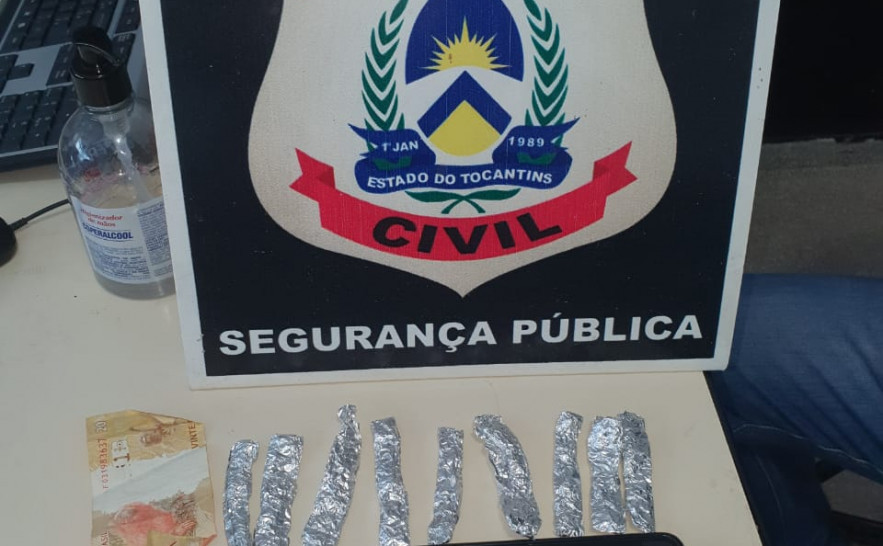 Em Miracema do Tocantins, Polícia Civil prende homem suspeito por homicídio tentado e tráfico de drogas 
