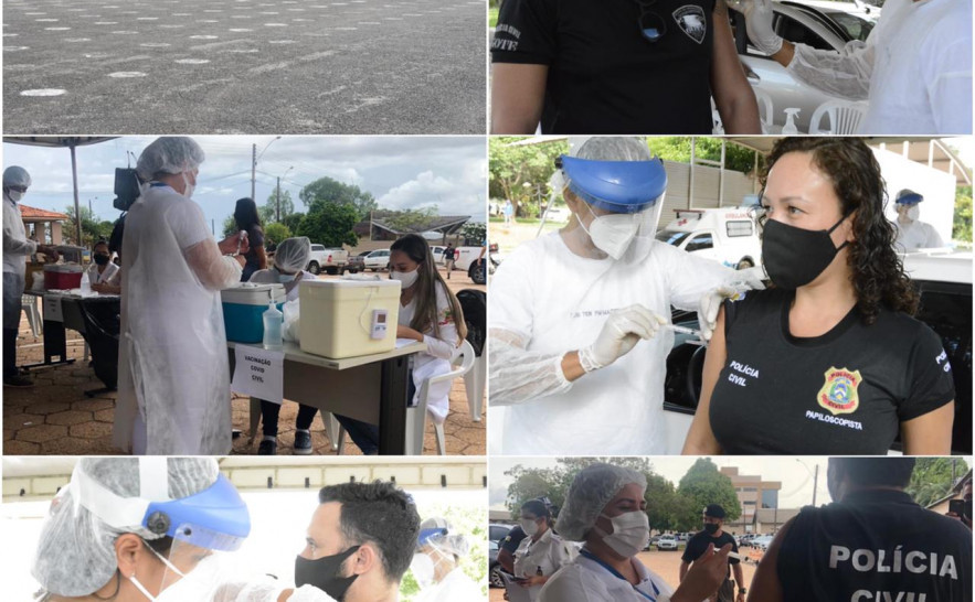 Vacinação da Covid-19 para integrantes das forças de segurança começou nesta quinta-feira, 15, na Capital e no interior