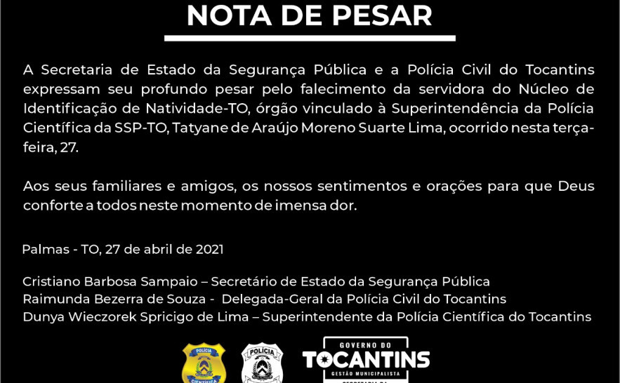 Nota de Pesar 
