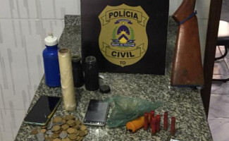 Polícia Civil fecha ponto de venda de drogas e prende suspeito de tráfico em Pau D'arco