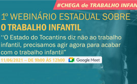 Governo do Tocantins promove debate sobre trabalho infantil em webinário