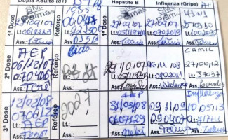 Saúde alerta sobre a necessidade do cartão de vacina atualizado