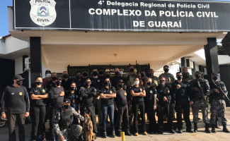 Operação Tiphon da Polícia Civil do Tocantins resulta na prisão de várias pessoas envolvidas com o tráfico de drogas em Guaraí