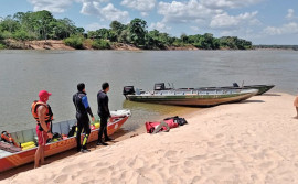 Corpo de Bombeiros resgata corpo de idoso que se afogou no Rio Araguaia, em Caseara
