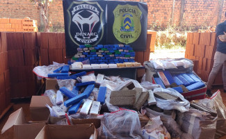 Polícia Civil incinera aproximadamente  700 kg de entorpecentes apreendidos durante a Operação “Narco Brasil”
