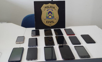 Polícia Civil recupera 15 aparelhos celulares produtos de crime em Palmas