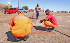 Corpo de Bombeiros prepara locais para testes classificatórios dos candidatos às vagas de Brigadistas