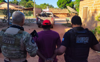 Durante operação Hórus, Polícia Civil apreende arma de fogo e prende suspeito de receptação e posse irregular de arma de fogo no interior do Estado
