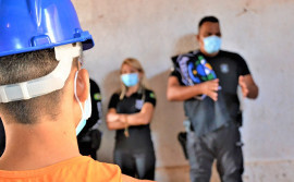 Presos iniciam curso de pintura imobiliária na Unidade Penal de Palmeirópolis por meio do Programa Novo Tempo