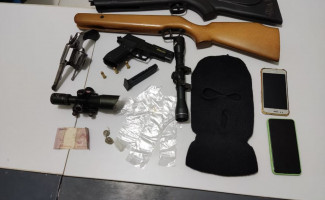 Operação Hórus tem desdobramento em Taguatinga e apreende armas de fogo e drogas