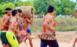 Adetuc realiza ação de fomento à cultura durante 4ª edição dos Jogos tradicionais do povo Krahô, em Itacajá