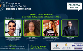 Conselho Estadual realiza 1ª Edição da Campanha de Educação em Direitos Humanos nesta quinta-feira, 7
