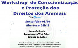 Meio Ambiente promove workshop de conscientização e proteção dos direitos dos animais