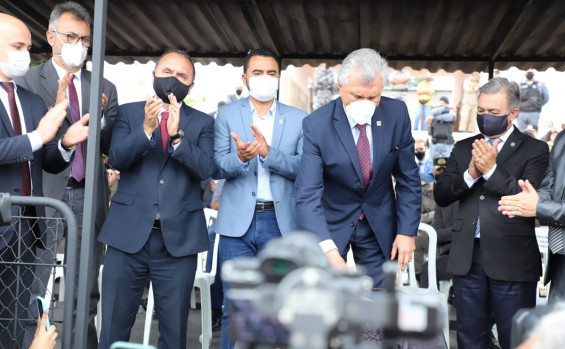 Vice-governador do Tocantins Wanderlei Barbosa participa de evento em Goiás que homenageou integração das forças de segurança