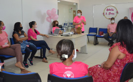 Cidadania e Justiça realiza palestra sobre prevenção do câncer de mama e de colo de útero para egressas do Sistema Penal
