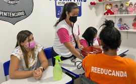 Custodiadas da Unidade Penal Feminina de Miranorte participam de ação voltada à prevenção do câncer de mama e do colo de útero