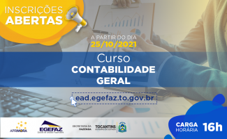 Egefaz abre inscrições para curso de Contabilidade Geral 