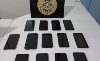 Polícia Civil recupera e devolve aos verdadeiros proprietários 13 aparelhos celulares em Palmas