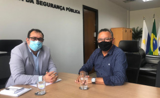 Secretário de Segurança Pública recebe presidente da Agência de Segurança Transporte e Trânsito de Araguaína