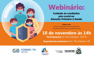 Cuidado às condições pós-Covid-19 na Atenção Primária é tema de webinário
