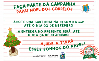 Secretaria de Segurança Pública adere à campanha Natal dos Correios 2021