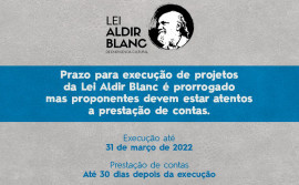 Governo do Tocantins prorroga prazo para execução de projetos da Lei Aldir Blanc