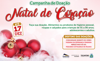 Egefaz arrecada doações Campanha Natal do Coração