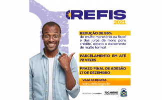 Faça aqui o seu Refis  - Prorrogado até dia  18 de março de 2022