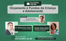 Seciju promove palestra online sobre "Orçamento e Fundos da Criança e Adolescente" para Rede de Proteção dos Direitos