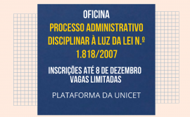 Governo do Tocantins inscreve até esta quarta-feira, 8, para oficina em Processo Administrativo Disciplinar