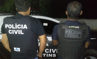 Polícia Civil de Conceição do Tocantins e Arraias cumpre mandado de prisão contra homem que estava foragido de Goiás