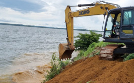 Governo do Tocantins faz correção em aterro da ponte da Amizade e Integração