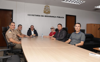 Secretário Wlademir recebe chefe da Casa Militar e destaca importância da integração entre forças de segurança 