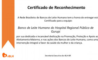 Banco de Leite do Hospital Regional de Gurupi recebe reconhecimento nacional 