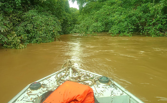 Corpo de Bombeiros continua buscas a adolescente desaparecido no Rio Providência, em Miranorte