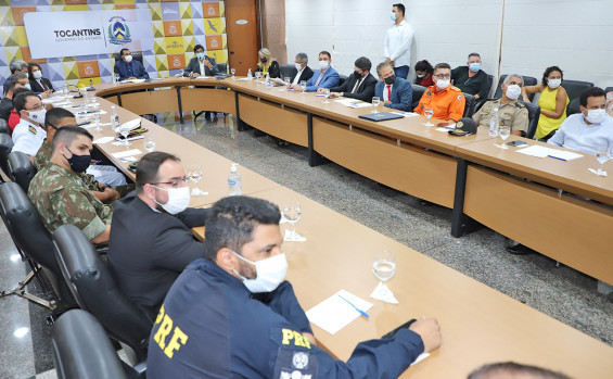 Governador Wanderlei Barbosa se reúne com membros do Comitê de Enfrentamento à Pandemia para alinhamento das ações de prevenção e combate ao vírus