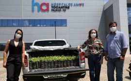 Naturatins doa 300 mudas de árvores nativas para o Hospital de Amor de Palmas