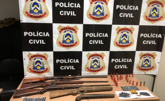 Em Araguaína, Polícia Civil deflagra operação Chaparral e apreende armas de fogo e munições 